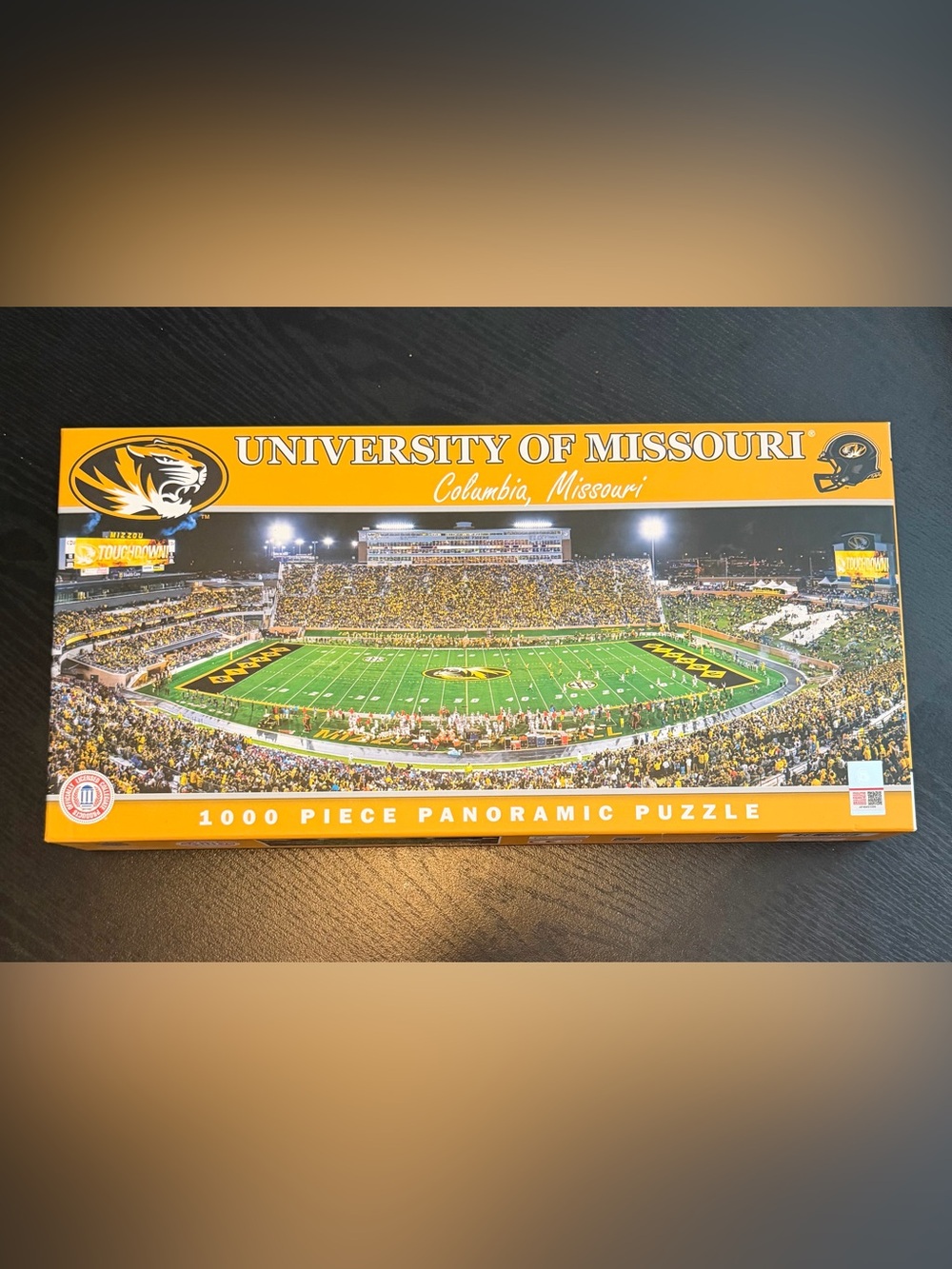 University of Missouri Mizzou 1000-Piece Panoramic Puzzle - Black & Gold
